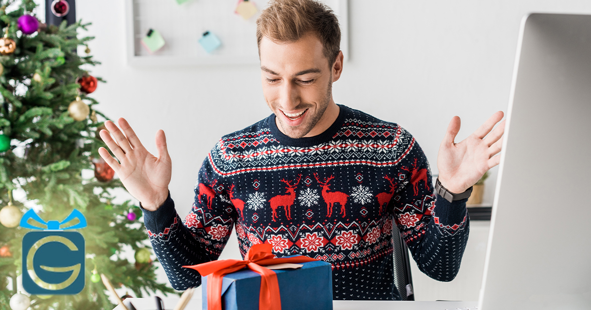 Новогодние подарки на онлайн-мероприятия. | Корпоративная рубрика блога GiftBaskets.ru.